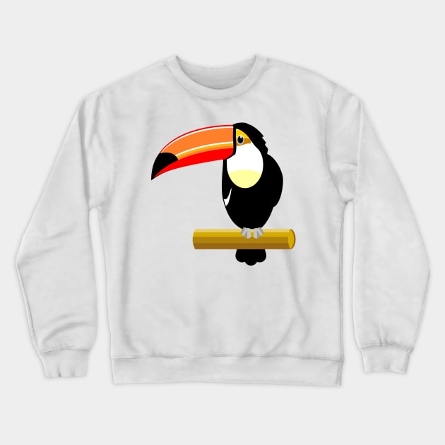 Toucan Crewneck Sweatshirt by mailboxdisco